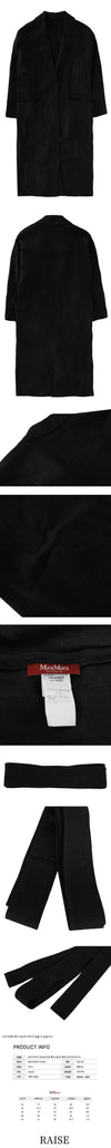 MAXMARA Lange Jacke mit Gürtel aus Leinen 2361210331 011 59940754 [P]