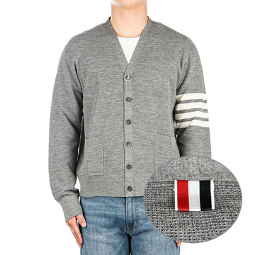 Thom Browne (MKC484A Y1014 055) Men's Asymmetrical Band Cardigan 59941261