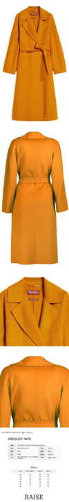 MaxMara CLES Wool Coat Caramel 2360160239 061 60378876 [P]