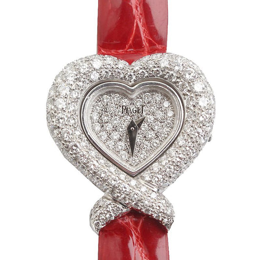 Piaget 750 White Gold Heart Diamond Watch 7508 60464978