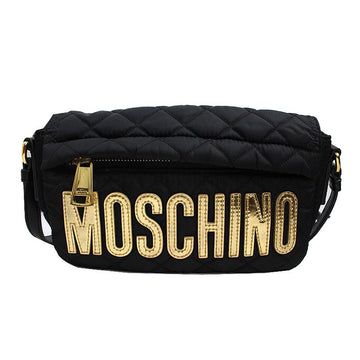 MOSCHINO ブラックマトラッセクロスバッグ 60465994
