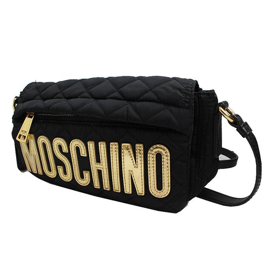 MOSCHINO ブラックマトラッセクロスバッグ 60465994