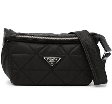 Prada Quilted Nylon Bike Bag with Triangle Logo Patch 2VH994 60508201