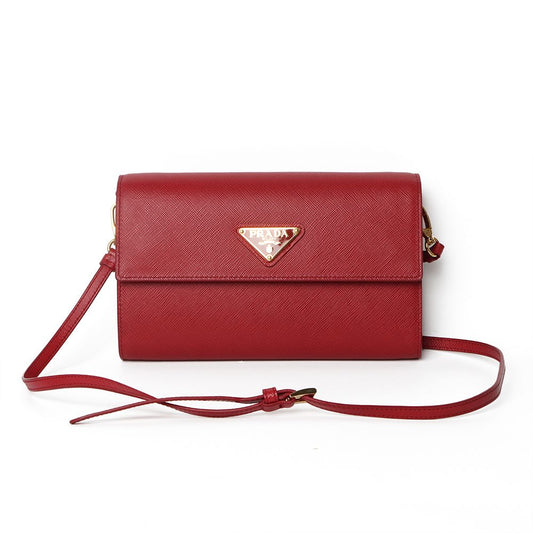 PRADA 1MA022 サフィアーノ クロスバッグ (百貨店保証書) / 31117-2 60574194