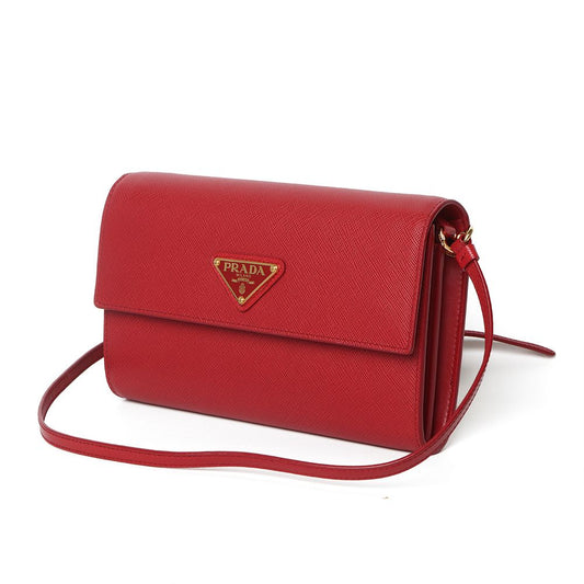 PRADA 1MA022 サフィアーノ クロスバッグ (百貨店保証書) / 31117-2 60574194