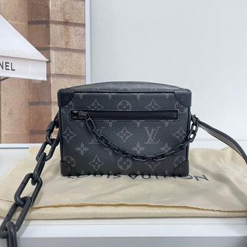 LOUIS VUITTON Monogram Eclipse Mini Trunk Crossbody Bag M44735 60672370 [P]