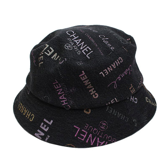 CHANEL Gray Denim Bucket Hat L 60748568