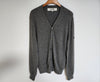 Comme Des Garcons Charcoal Black Arm Patch Men’s Cardigan L 60755097 [P]