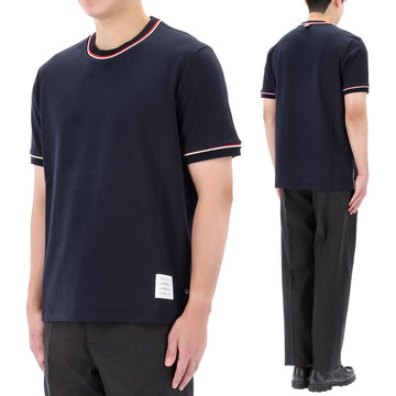 THOM BROWNE Milano Streifen Kurzarm T-Shirt MJS231A 415 60792414