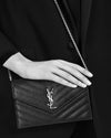 Saint Laurent Quilted Shoulder Bag 377828 BOW02 1000 60800007 [P]