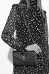 Saint Laurent Quilted Shoulder Bag 377828 BOW02 1000 60800007 [P]