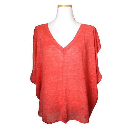 Zadig & Voltaire Coral Red Knit Top 66 77 60844841
