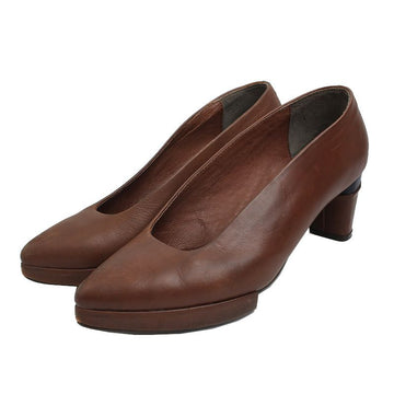 KUHO ブラウンレザーのパンプス 235 60885082