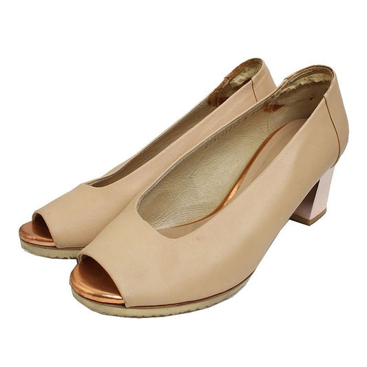 KUHO Beige Leder-Pumps 240 60885117