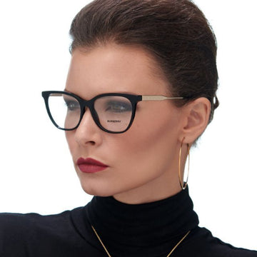 Burberry Eyeglass Frame BE2333 3001 Luxury Black Horn Frame 60923773