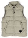 CP Company Kids Detachable Cable Vest Padding Silver Brown 60926616 [P]