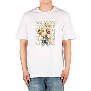Maison Kitsune Fox Champion Short Sleeve T-Shirt (LM00123KJ0008) White 60934842