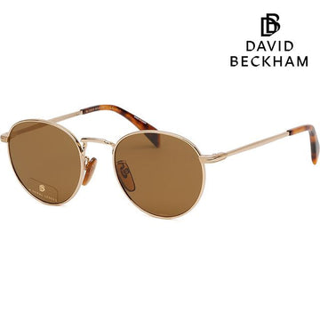 David Beckham Sunglasses DB1005S J5G2M Luxury Round Brown Gold 61012648
