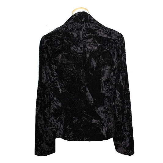 OTHER BRAND JTN ブラック しわ ベルベット ジャケット 55 61027455