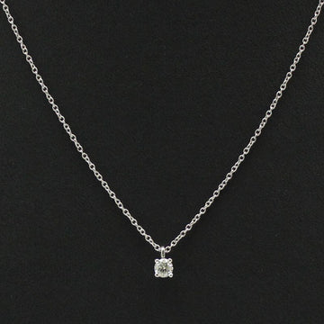 Tiffany & Co Platinum 0.17 Carat 1P Diamond Solitaire Necklace 61182156