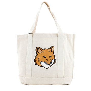 MAISON KITSUNE (LW05101WW0050 ECRU) Damen Foxkopf Tote Bag 61231440