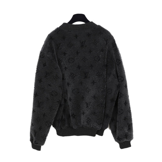 LOUIS VUITTON 1A5POS XXLサイズ グレー シアリング モノグラム クルーネック Tシャツ 60926486