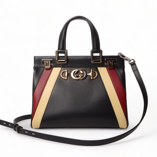 GUCCI ジュミ スモール トップハンドル ショルダーバッグ ネイビー/31205-1 61233504