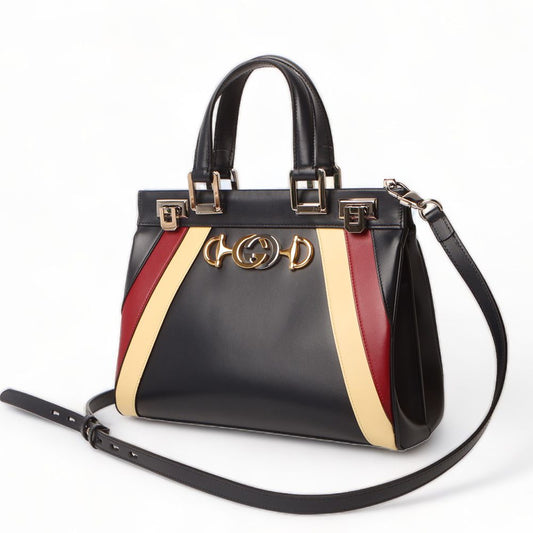 GUCCI ジュミ スモール トップハンドル ショルダーバッグ ネイビー/31205-1 61233504