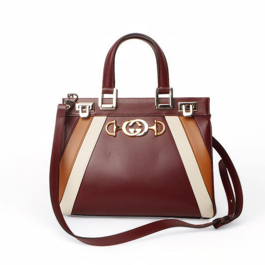 GUCCI ジュミ スモール トップハンドル ショルダーバッグ バーガンディ/31205-2 61233536