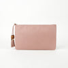 GUCCI 449653 ピンク レザー バンブー タッセル クラッチ 60877983 [P]