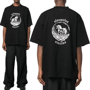 vetements Oversized Unicorn Printing T-Shirt 61446185
