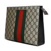 GUCCI 475316 GGスプリームキャンバスウェブクラッチ 61483986 [P]
