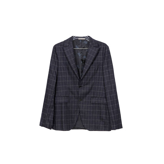 Bottega Veneta Wool Cashmere Blend Check Blazer Jacket Size 48 61268166