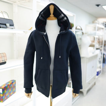 BURBERRY Hooded Sweatshirt 40249171 Navy Cotton Horse Logo 61686494