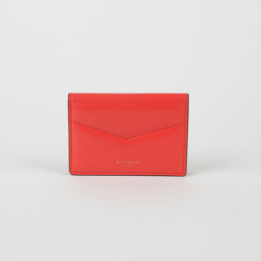 Givenchy Red Leather Single Business Card Case BB608YB0CC 61268553