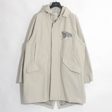 Dior Technical Cotton Ottoman Hooded Parka Gray 393C308A5834 880 61872695