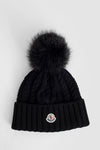 MONCLER Fuchsfarbige Pompom Kaschmir Mütze 3B00085M1127 62096773 [P]