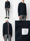 THOM BROWNE Drei-Streifen Sweatshirt / Grau (MJT085A 03377 055), Drei-Streifen Sweatshirt / Navy (MJT085A 03377 415) 62097976 [P]