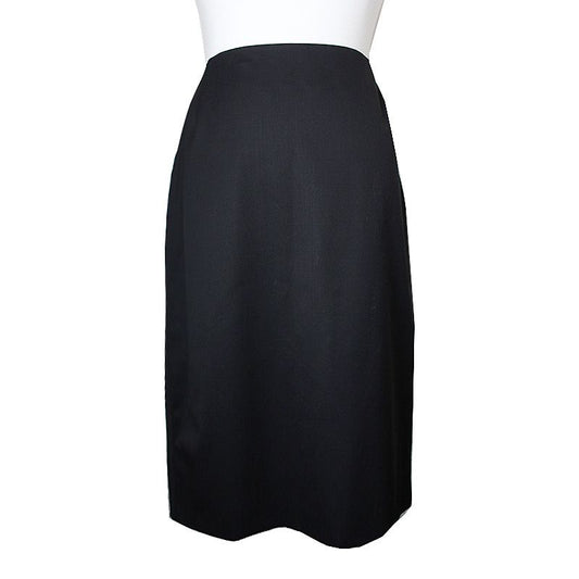 Escada Black Wool Blend Skirt 77 62201044