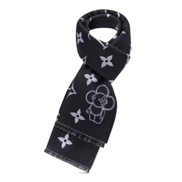 Louis Vuitton Monogram Vivienne Wool Scarf Dark Gray M77973 62287918
