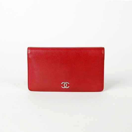CHANEL Caviar Leather CC Logo Klappgeldbörse A46314 62747377