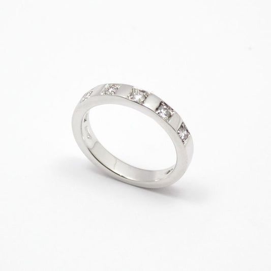 Bulgari Platinum 5P Diamond Merimi Ring 7 62367960