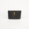 SAINT LAURENT ブラック マトラッセ レザー モノグラム ポーチ 379039 62494379 [P]