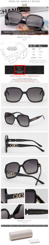Jimmy Choo Sunglasses SAMMI G S 807 Square Black Horn Polarized Fashion 62937558 [P]