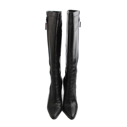 FENDI Schwarze Lederstiefel 37 63028428