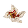 HERMES PROUES Seidentuch 90 Ivory Orange 63142264 [P]