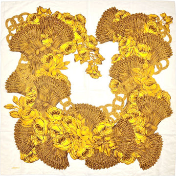 CHANEL Herbstbouquet Seidenschal Lichtbeige 95 63147187