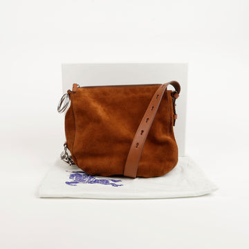 Burberry Small Brucciato Suede Leather Night Shoulder Bag 8075192 62932817