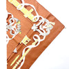 HERMES FERRONNERIE Seidenschal orangebraun 90 63199743 [P]