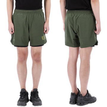 EMPORIO ARMANI Zwei-in-eins-Waistpants mit EA7-Logo-Druck in Größe M 63258719